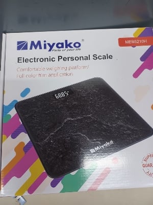 Picture of Accurate Weight Measurement with Miyako Digital Weight Machine/Miyako Electrical Personal Scale MEB-5210 RNB - Your Reliable Partner for Health - Black