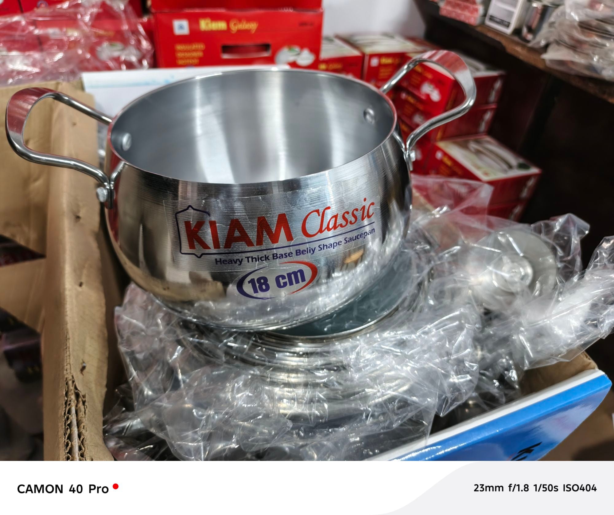 Picture of Kiam 7 Pcs Cookware Set Pure Aluminium -1Pcs Casserol 24-cm,1Pcs Fry pan 24-cm,1Pcs Karai 24-cm,1Pcs Milk pan 18- - Silver