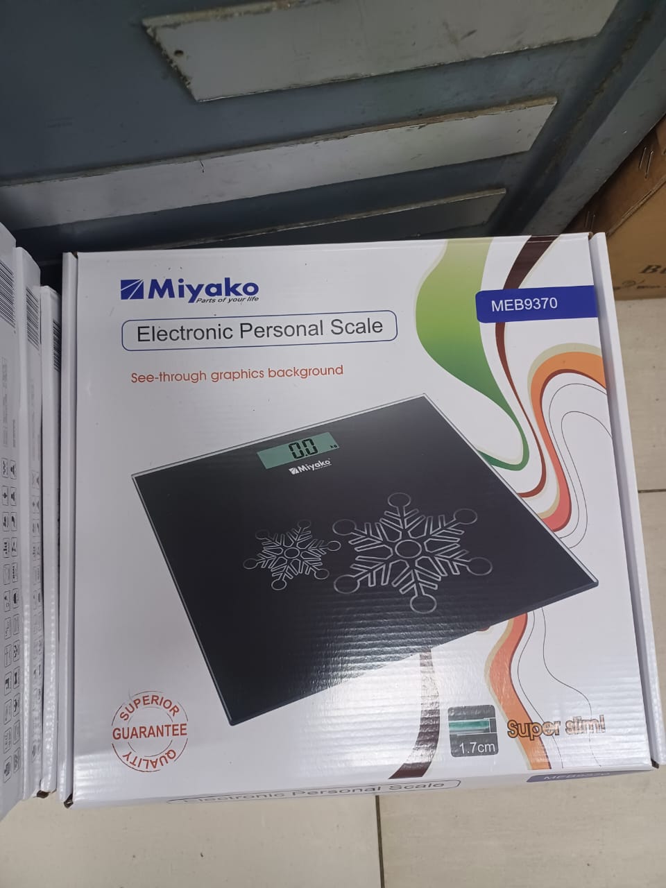 Picture of Accurate Weight Measurement with Miyako Digital Weight Machine/Miyako Electrical Personal Scale MEB-9370RNB - Your Reliable Partner for Health - Black