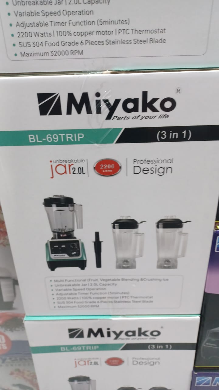 Picture of 2200 WATT Miyako commercial blender BL-069TRIP - white