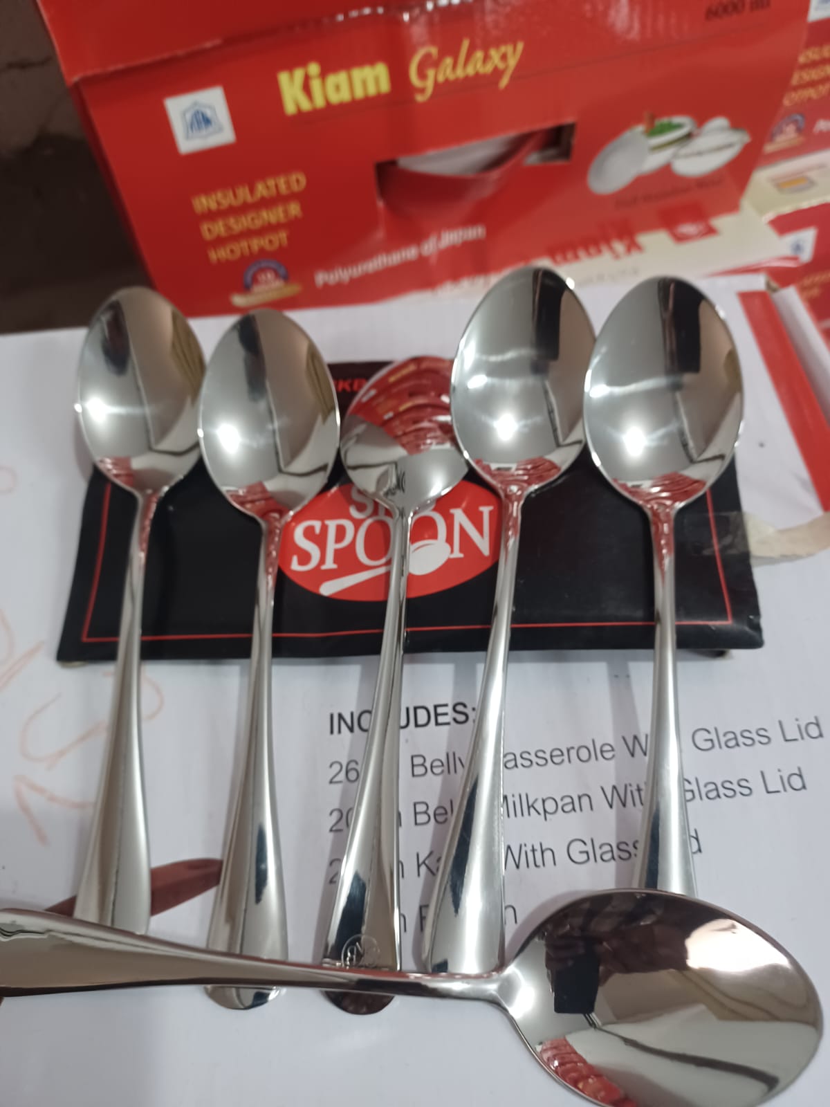 Picture of SKB 12Pcs Dinner Spoon For Luxurious Services - Multicolor