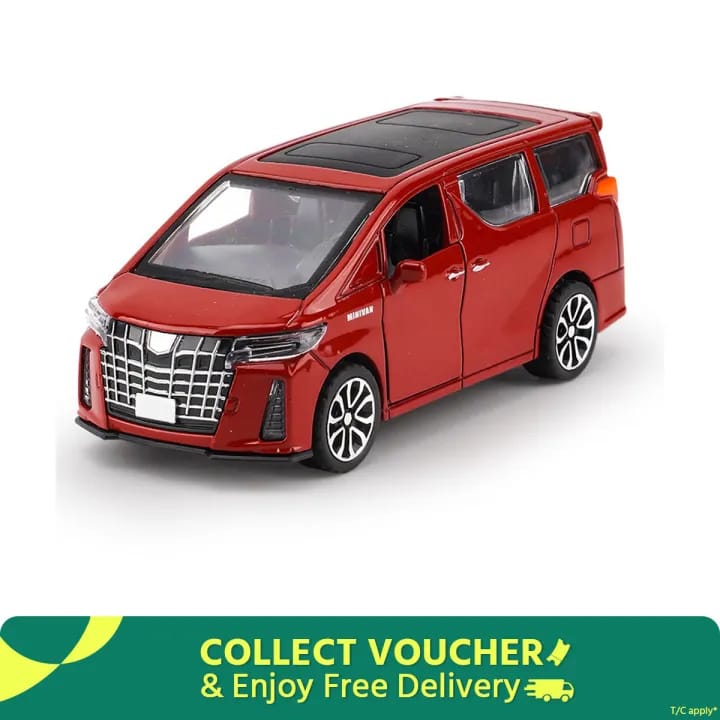 Picture of Toyota Alphard 1:36 alloy Children's toys baby educational Warrior toy car simulation business car model - Red