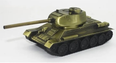 Picture of Retro War Tank Children Toys Home Decorations Metal Tank Model Photography Prop Model Living Room Decoration Iron Crafts - Multicolor