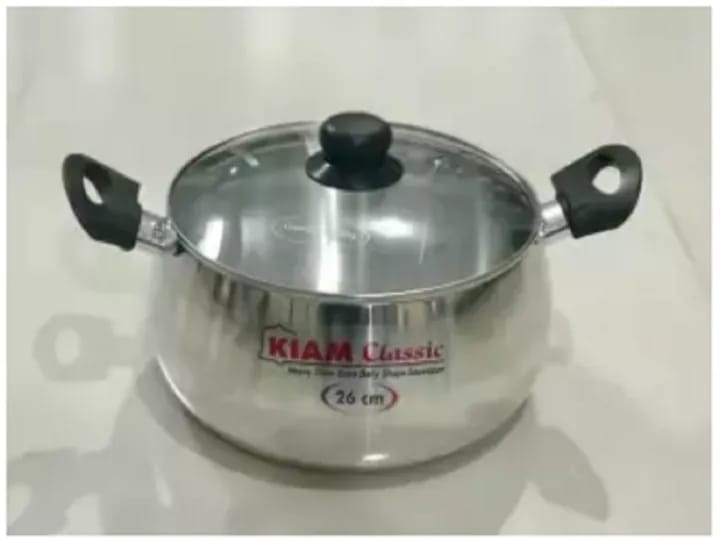 Picture of KIAM Classic Belly Shape Saucepan 28 Cm - Silver