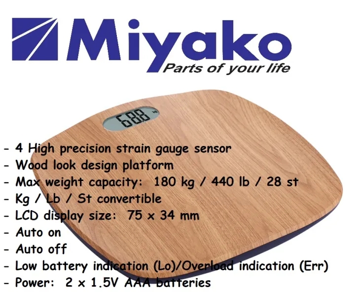 Picture of Miyako Digital Weight Machine MEB 7006W - Multicolor