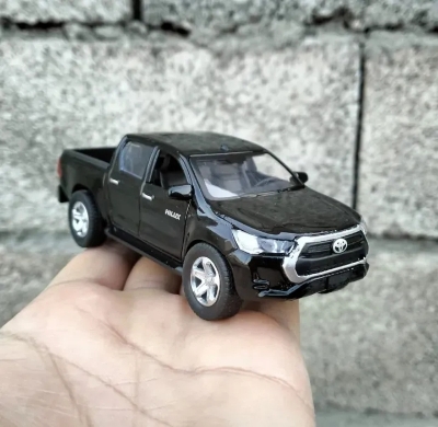 Picture of 1:36 Toyota Revo Hilux Vego Dala High Simulation Metal Diecast Model Car -Multicolors - White, Black