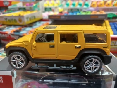Picture of 1:32 Scale Hummer Scaled Model Metal Pull Back Die Cast with Light & Sound - White - Multicolor