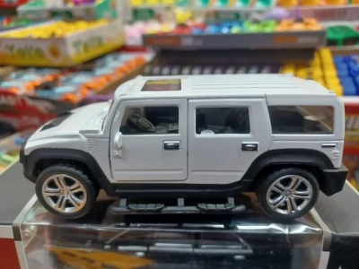 Picture of 1:32 Scale Hummer Scaled Model Metal Pull Back Die Cast with Light & Sound - White - Multicolor
