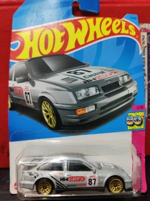 Picture of Hot Wheels 87 Ford Sierra Cosworth Diecast Model Toy Car (Die-Cast Model Car) - Multicolor