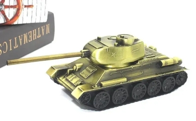 Picture of Retro War Tank Children Toys Home Decorations Metal Tank Model Photography Prop Model Living - Multicolor