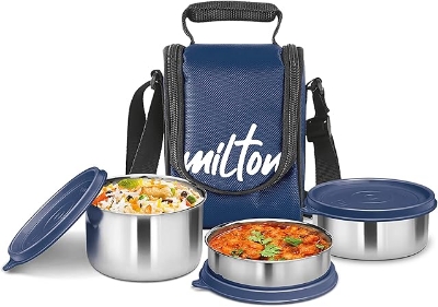 Picture of Milton Tasty Stainless Steel Lunch Box - Multicolor