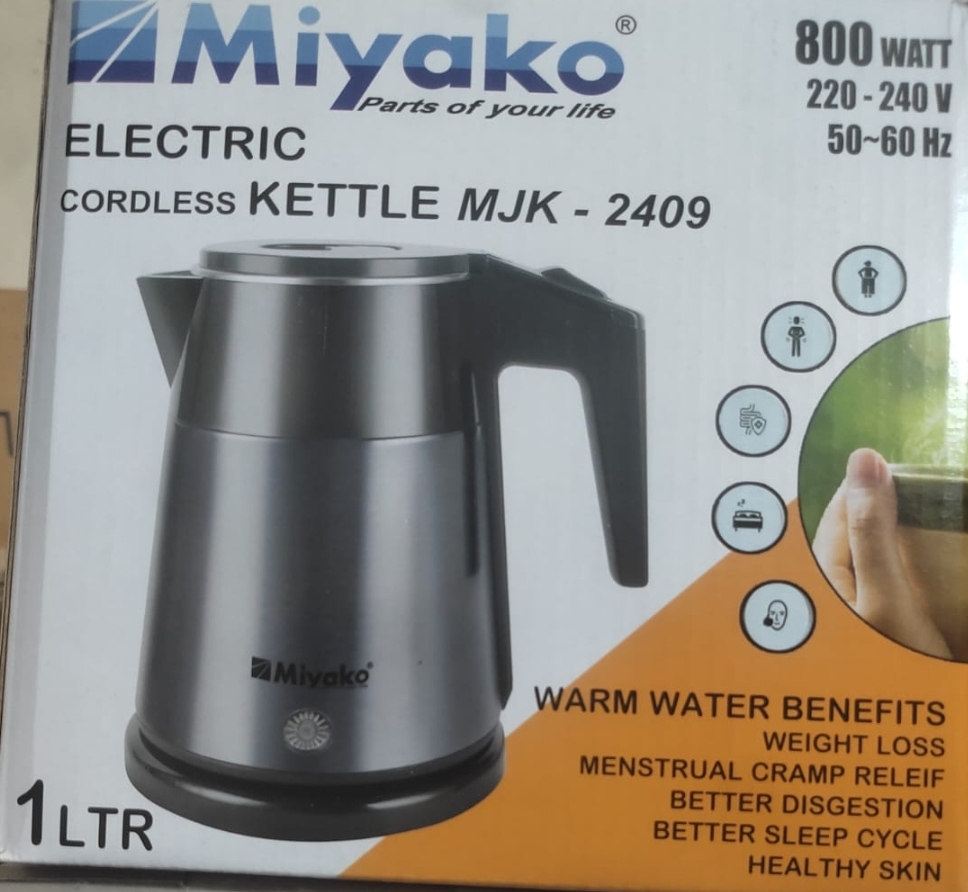 Picture of Miyako Automatic Electric Kettle 1 Ltr. MJK-2409 / MK-10 - Multicolor