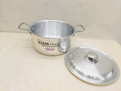 Picture of Kiam Aluminium Stock Pot 28 Cm With Aluminium Lid. - Multicolor