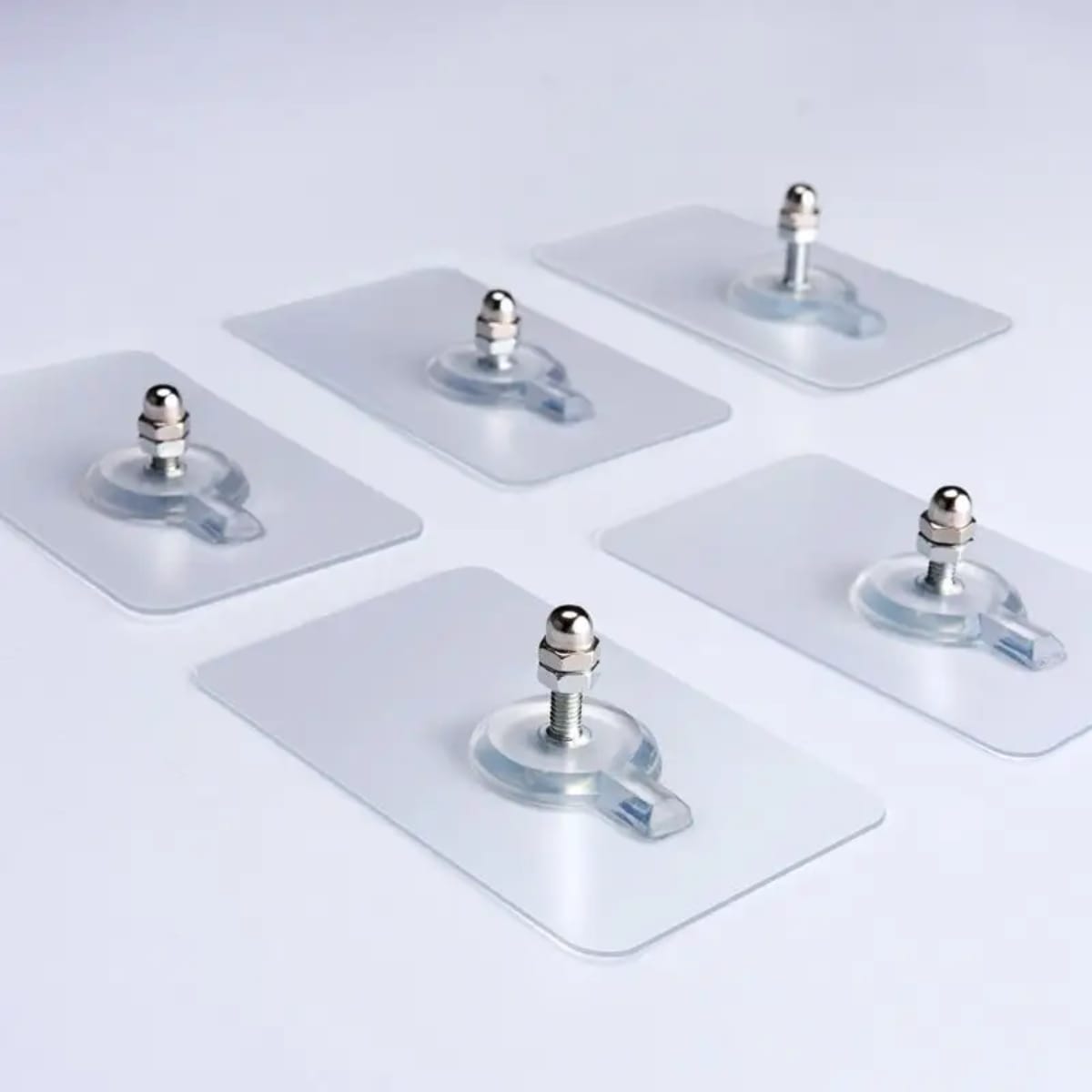 Picture of Nails Poster Seamless Wall Hook (06pc) - Silver