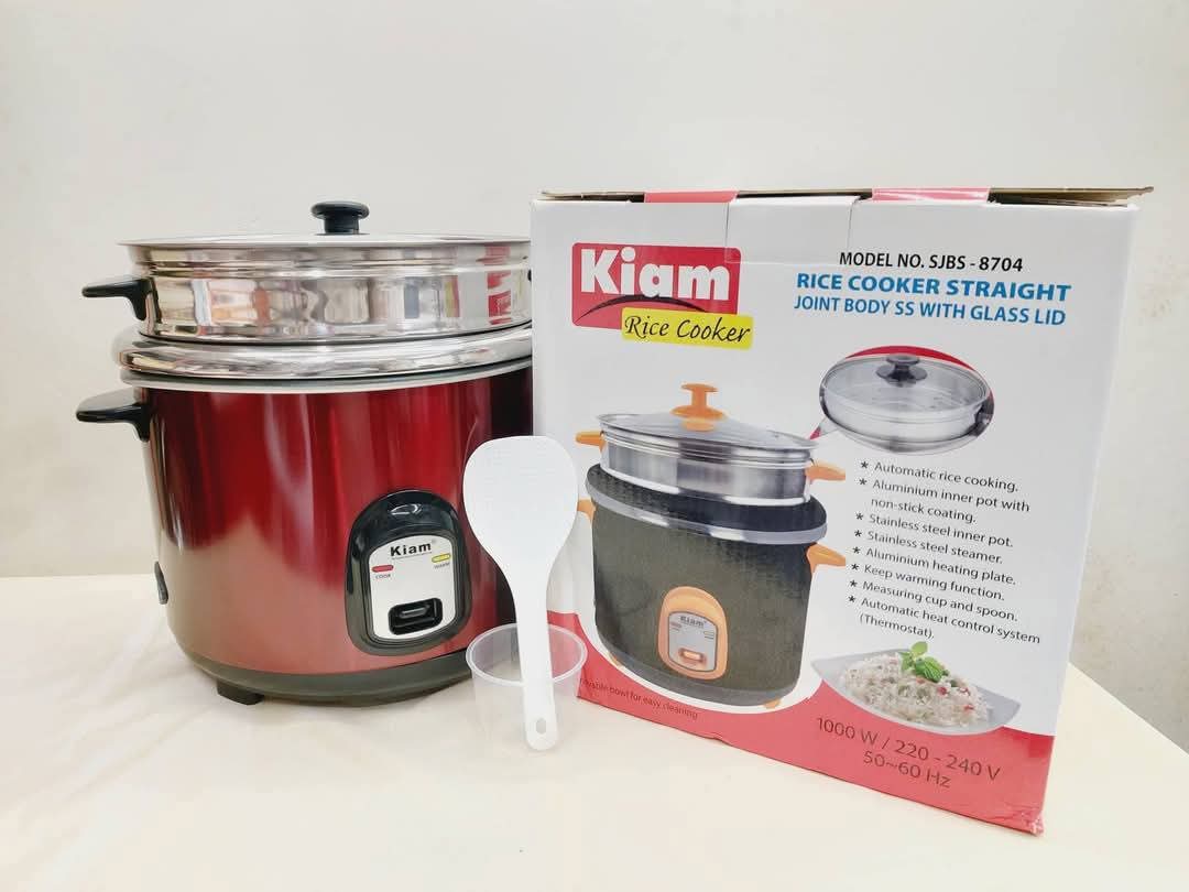 Picture of Kiam Steel Rice Cooker | SJBS-8704 | 2.8L - Multicolor