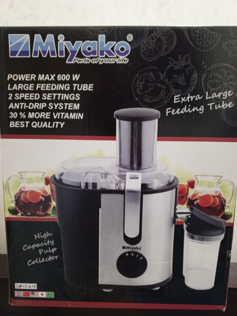 Picture of Miyako MFJ-518 Fresh Juicer and Mixer WATT-600- Black Color - multi colour