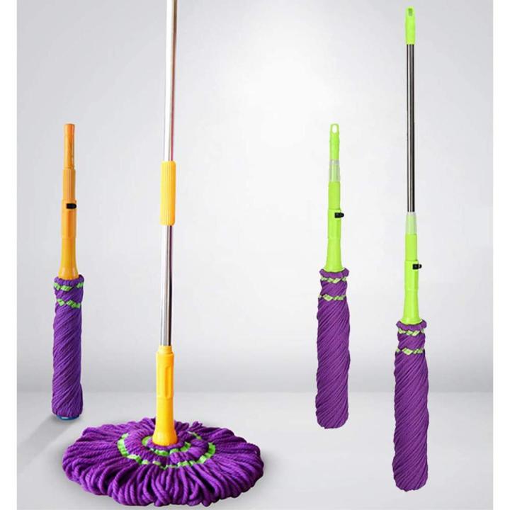 Picture of Twist Towel mop Premium Quality Adjustable Handle metal stick auto Squeezing magic mop 1 pcs Random Color - Multicolor
