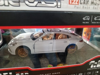 Picture of Metal Die-Cast Cars for Kids Rolls-Royce & Porsche Models Premium Quality Collectible Cars - White