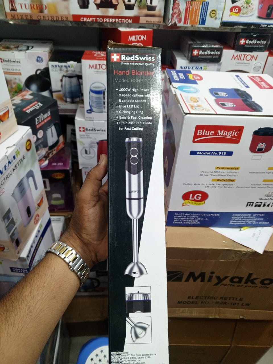 Picture of 1000 WATT RedSwiss Hand Blender RSHB-301 - Black