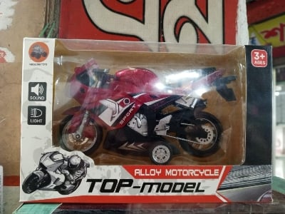 Picture of Aluminium Alloy Die Cast Bike Toy - Red