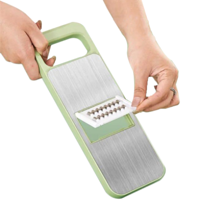 Picture of 5 In 1 Kitchen Vegetable Cutting Tools Vegetable Cutter Grater for Vegetables Slicers Shredders Multi Slicer Peeler Carrot Fruit - Silver