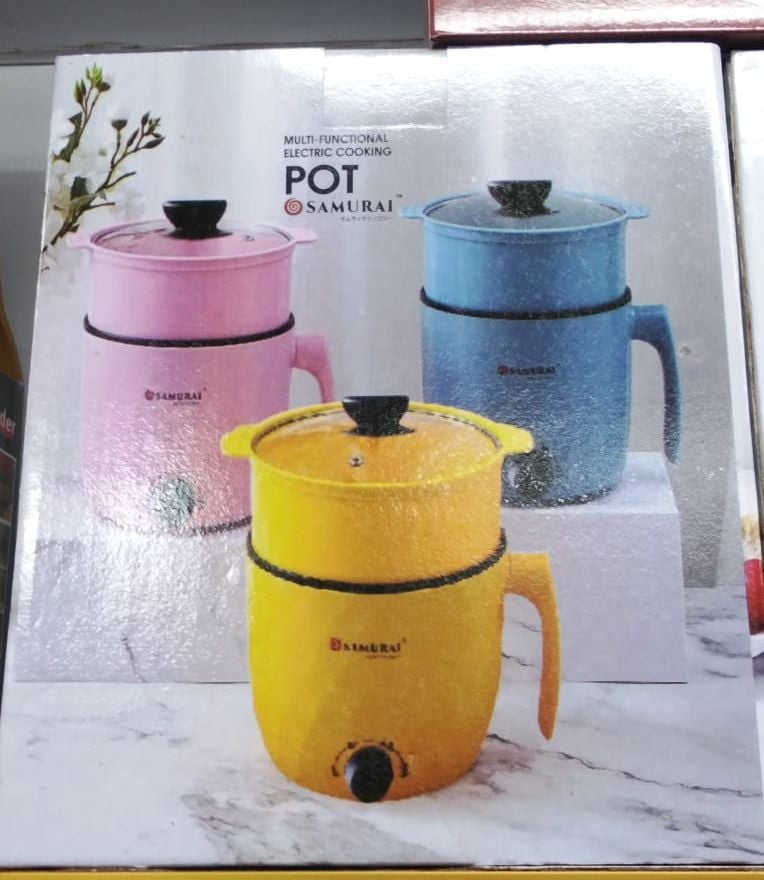Picture of Multi -Mini -Electric Rice Cooker Cooking 1.8 L. Non-Stick Cooker - Yellow