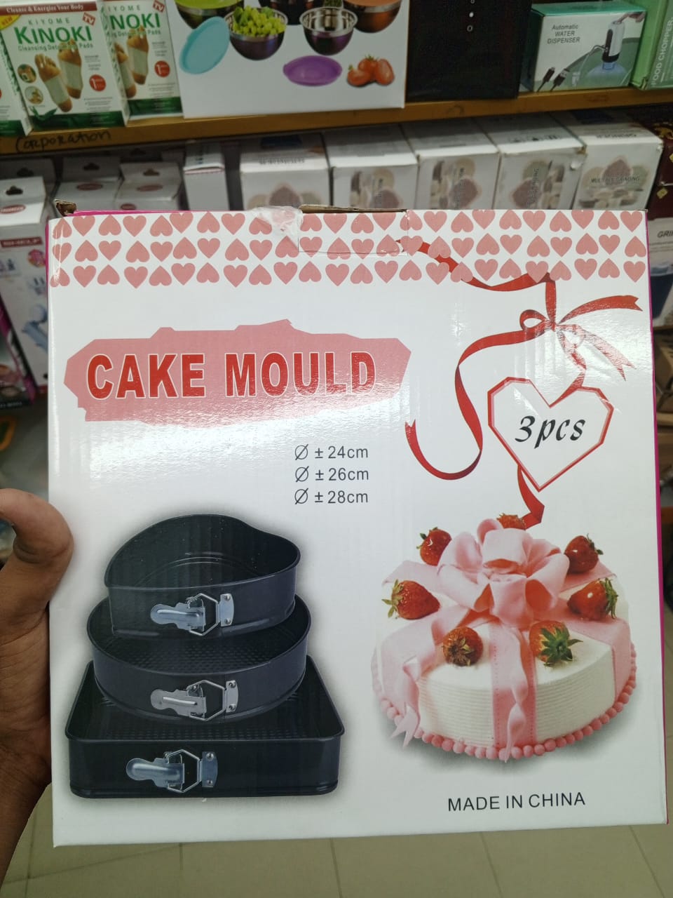 Picture of 3pc Non Stick Cake Mould 24/26/28cm - Black