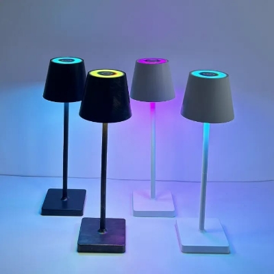 Picture of Movable LED Ambiance Night Light Bar Clubs Restaurant Wireless Decor Table Lamp Study Office Touch Desk Lamp USB Rechargeable - Multicolor
