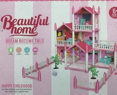 Picture of Beautiful Home Doll House For girls - Multicolor
