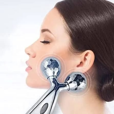 Picture of 3D Massager Y Shape Roller Face & Body Facial acial Beauty Tools Minimizes Muscular Knots＆Strains Help Blood Circulation Promote