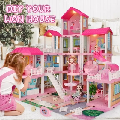 Picture of Kids learning Toy Dream Villa Set without Charger - Pink