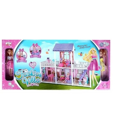 Picture of Barbie Fashion doll house beautiful play set - Multicolor