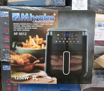 Picture of 6 Liter Miyako Air Fryer AF-5012 Digital Touch Control Panel OVEN - Multicolor