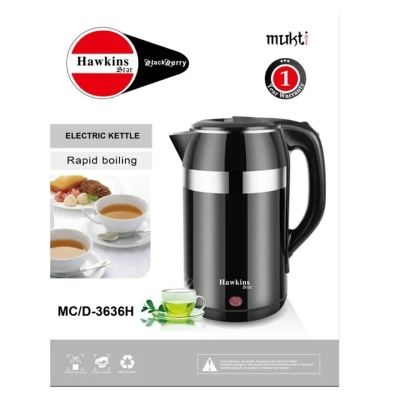 Picture of Electric Kettle Hawkins 2.5L MC/D-3636H - Quick and Convenient Hot Water Anytime - Black
