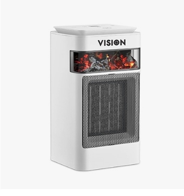 Picture of Vision Room Heater Fire with Smooth Moving System - Black