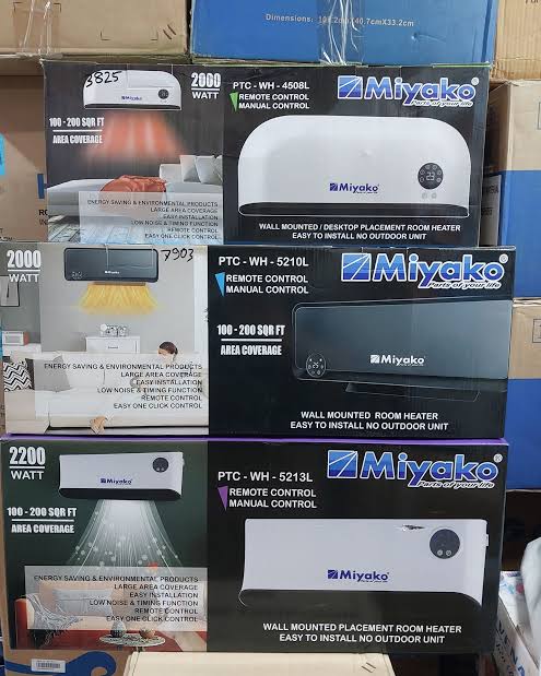 Picture of Miyako wall type remote controled Room Heater (PTC-WH-4508L) - Multicolor