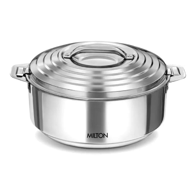 Picture of MILTON Galaxia 2500 Double Walled Stainless Steel Casserole, 2.45 Litres , Food Grade , BPA Free , Hot And Cold - Multicolor