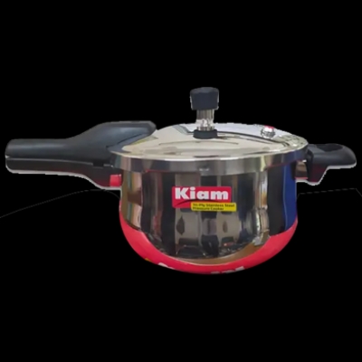 Picture of Kiam Stainless Steel Outer Lid Pressure Cooker KSPC-3.5(3.5 Liter - Silver