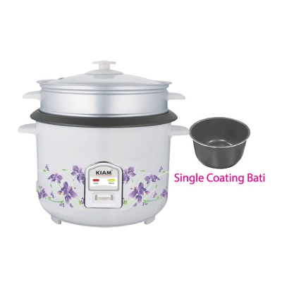 Picture of Kiam Rice Cooker Straight (Glass Lid) SFB-503 Full Body–2.2L - Multicolor
