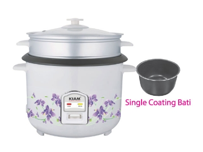 Picture of Kiam Rice cooker Straight (Glass Lid) Full Body SFB-502 - Multicolor