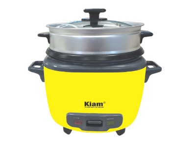Picture of Kiam  Drum Rice Cooker (One SS Bati & One NS Bati) 1000 W DRC-9704 - Multicolor
