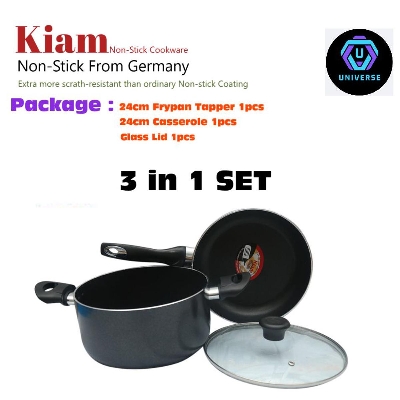 Picture of Kiam Non Stick 3 Pcs Cookware Set - Multicolor