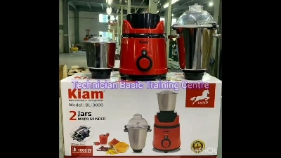 Picture of KIAM MIXER GRINDER (2 JARS 1000 WATTS) MODEL:BL-3000 - Multicolor