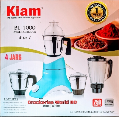 Picture of Kiam Mixer Grinder 750-W BL-1000 - Multicolor