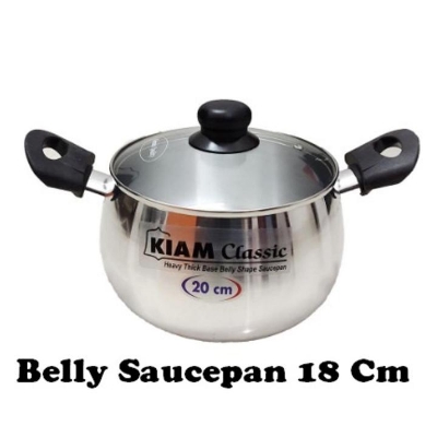 Picture of Belly Shape Saucepan 18 cm classic - Silver