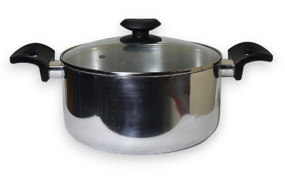 Picture of Alu. Casserole with Glass Lid 22 cm - Silver