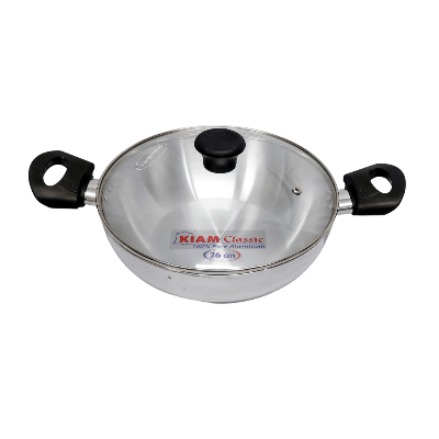 Picture of Alu. Karai with Glass Lid 26 cm - Silver