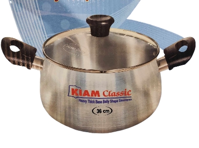 Picture of Belly Shape Saucepan 36 cm - Silver