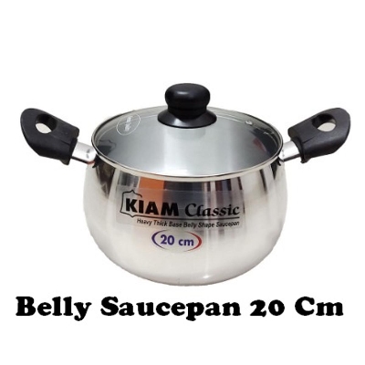 Picture of Belly Shape Saucepan 20cm Classic - Silver
