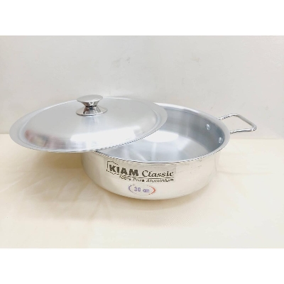 Picture of Kiam Wok pan with Lid 30 cm - Silver